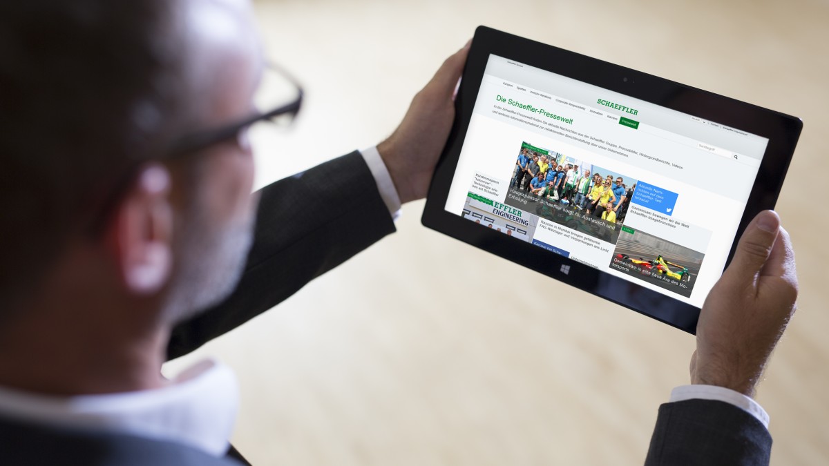 Konzernwebseite der Schaeffler Gruppe